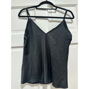 Zara Black Silk Top